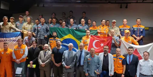 BREZİLYA ARAMA KURTARMA EKİBİ ÜLKESİNE DÖNDÜ, MÜSİAD BREZİLYA HEYETİ KARŞILAMA PROGRAMINA KATILDI