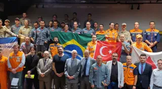 Brezilya Arama Kurtarma Ekibi Ülkesine Döndü, MÜSİAD Brezilya Heyeti Karşılama Programına Katıldı
