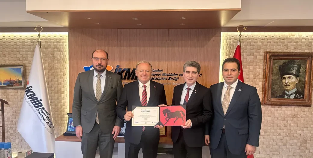 MÜSİAD SEKTÖR KURULLARI VE FUAR FORUM KOMİSYONU, İSTANBUL KİMYEVİ MADDELER VE MAMULLERİ İHRACATÇILARI BİRLİĞİ (İKMİB) BAŞKANI ADİL PELİSTER’E ZİYARET GERÇEKLEŞTİRDİ
