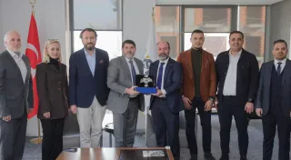 MÜSİAD TOURISM SECTOR BOARD HOSTED I-MICE ASSOCIATION PRESIDENT HÜSEYİN KURT AND I-MICE BOARD MEMBERS EVREN ERGÜN, OYTUN TAN AND SERDAR SÖYLER AT THE MÜSİAD HEAD OFFICE