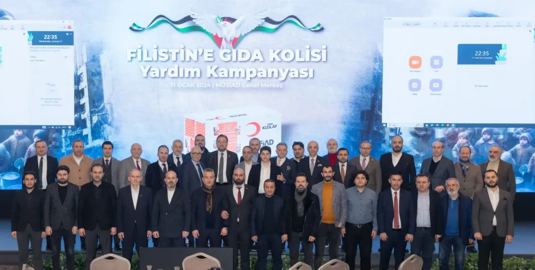 MÜSİAD FİLİSTİN’E GIDA KOLİSİ YARDIM KAMPANYASI DÜZENLENDİ