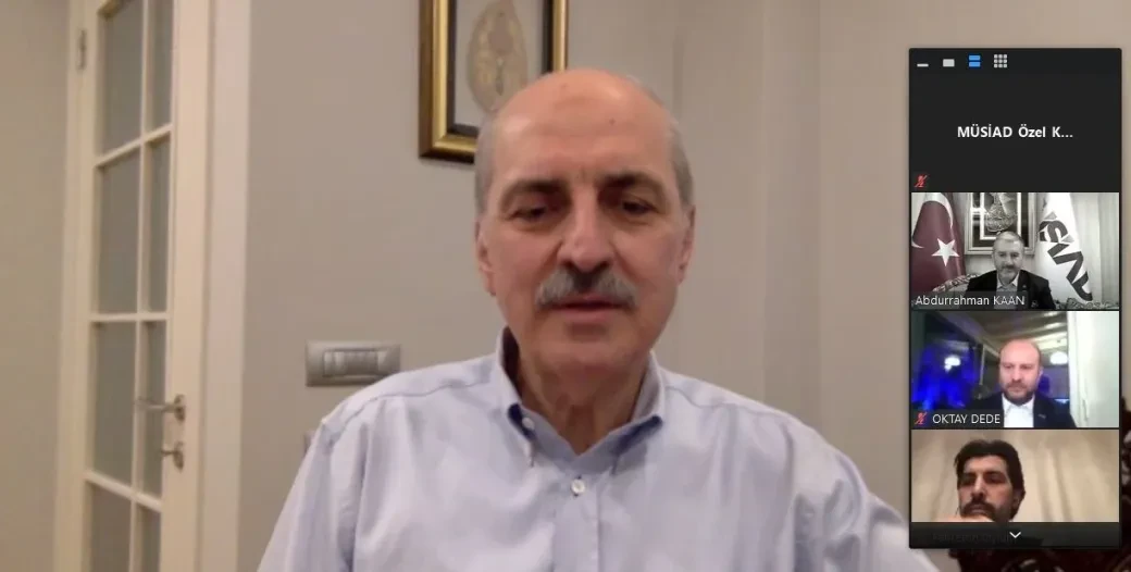 AK PARTİ GENEL BAŞKANVEKİLİ NUMAN KURTULMUŞ MÜSİAD YÖNETİMİYLE BİR ARAYA GELDİ
