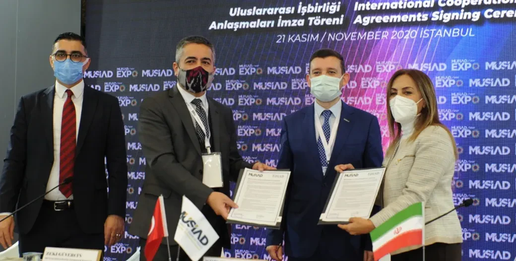 MÜSİAD EXPO 2020'DE 4 KITADAN 20 YENİ KURULUŞLA ULUSLARARASI İŞ BİRLİĞİ ANLAŞMASI İMZALANDI